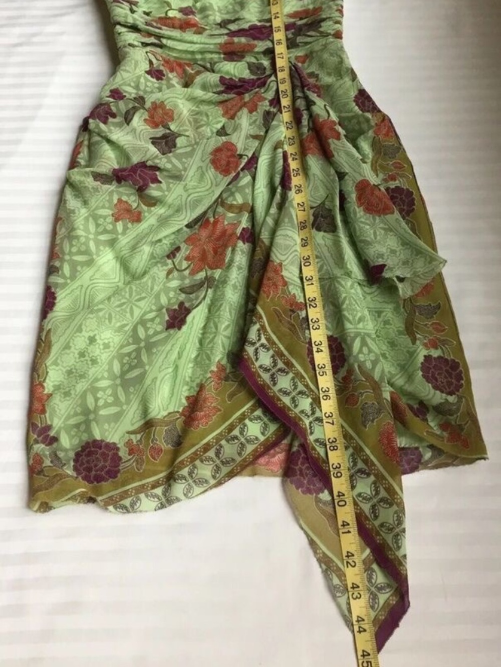 NICOLE MILLER Silk DRESS Size: 4 (SMALL) NWT 100% Silk Paisley Lined - Picture 6 of 12